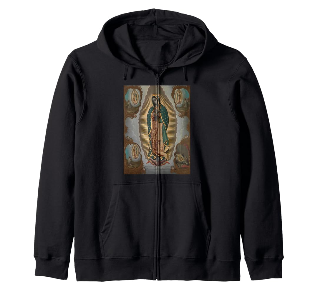 Amazon.com: Virgin Mary Zip Hoodie : Clothing, Shoes & Jewelry